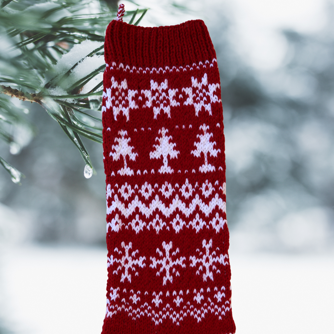 A Fair Isle Christmas Stocking