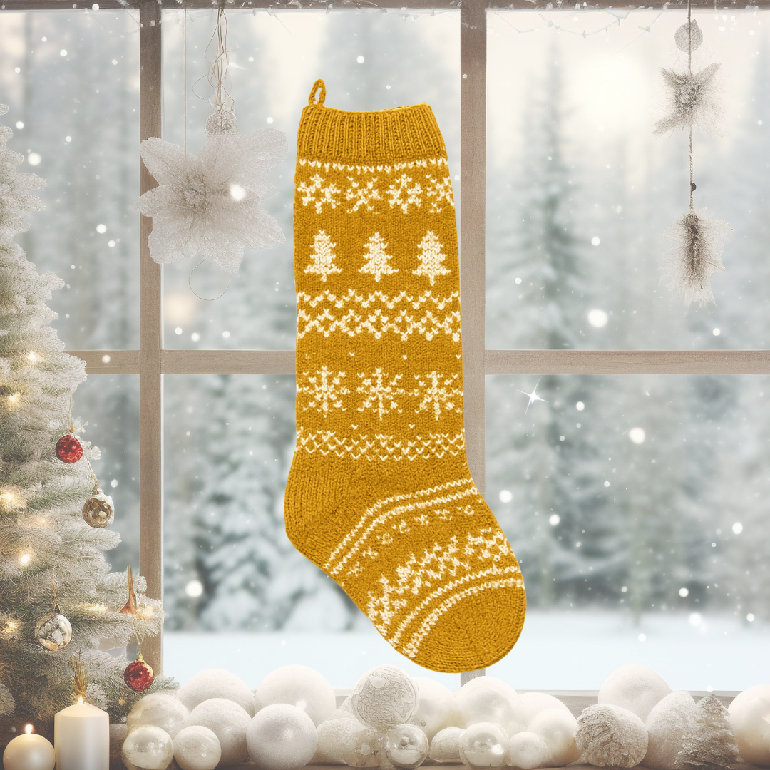 A Fair Isle Christmas Stocking
