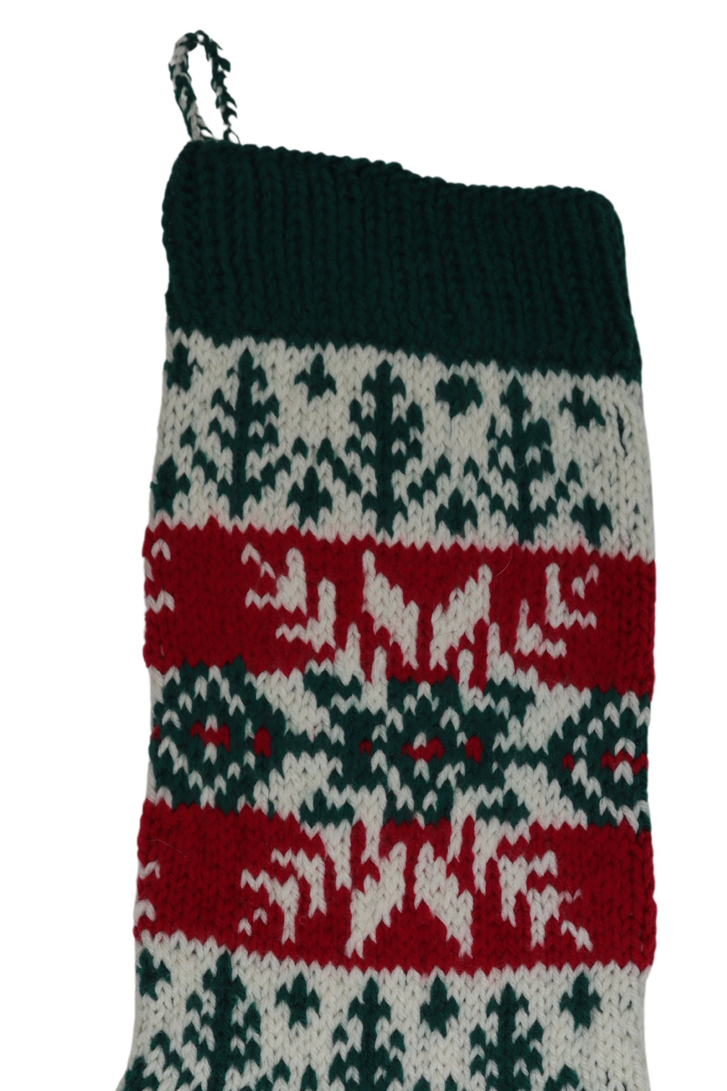 Fair Isle Snowflake Christmas Stocking