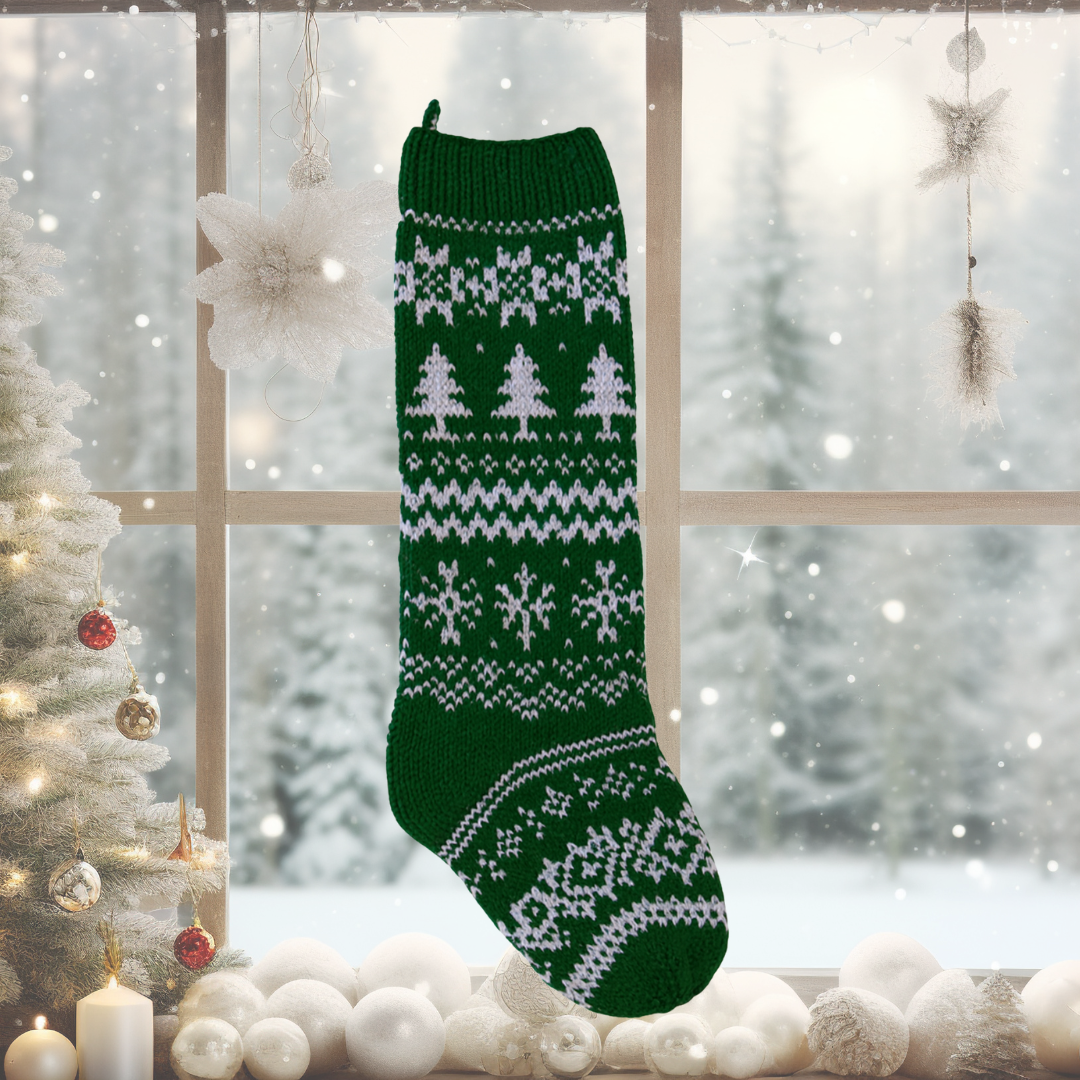 A Fair Isle Christmas Stocking