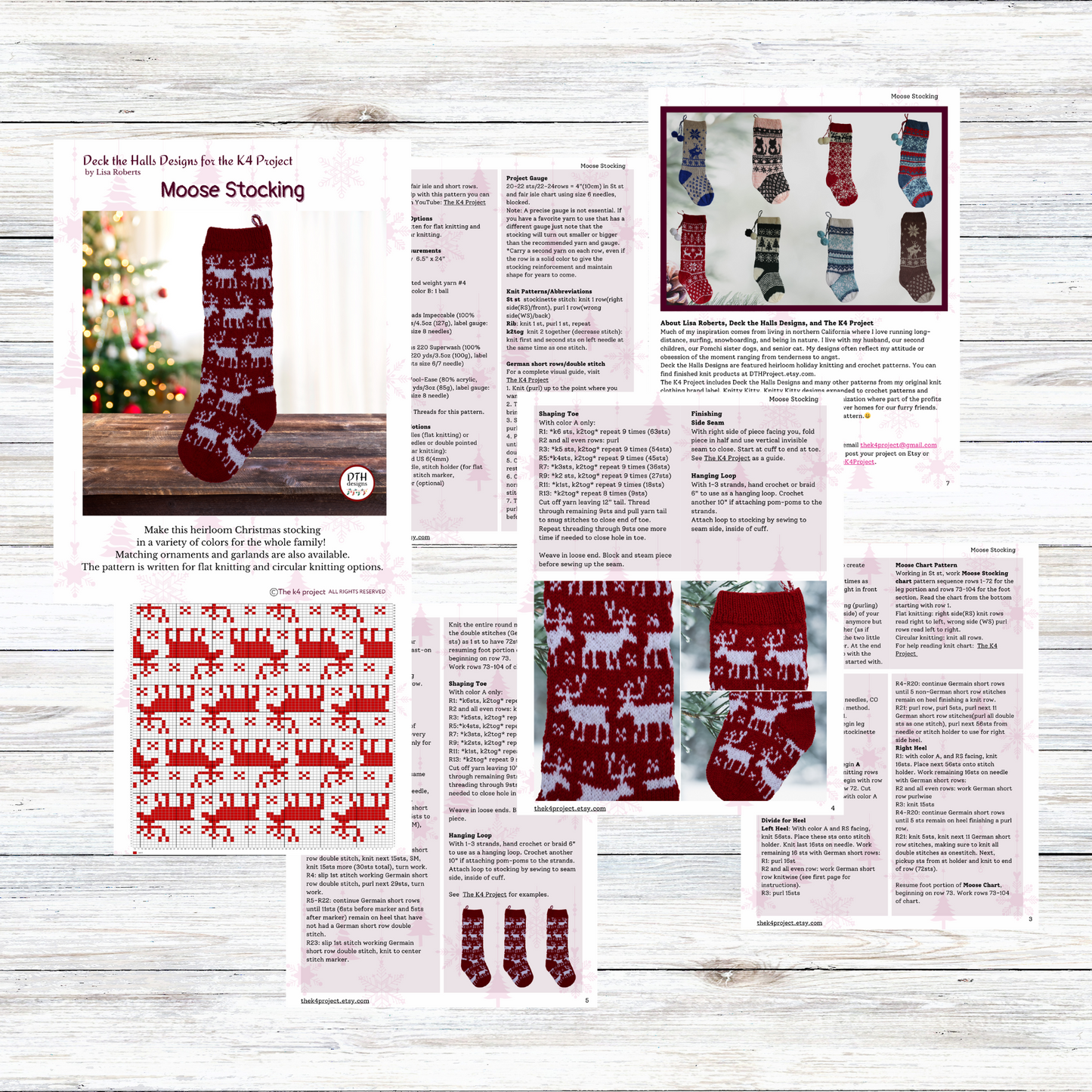 Moose Christmas Stocking