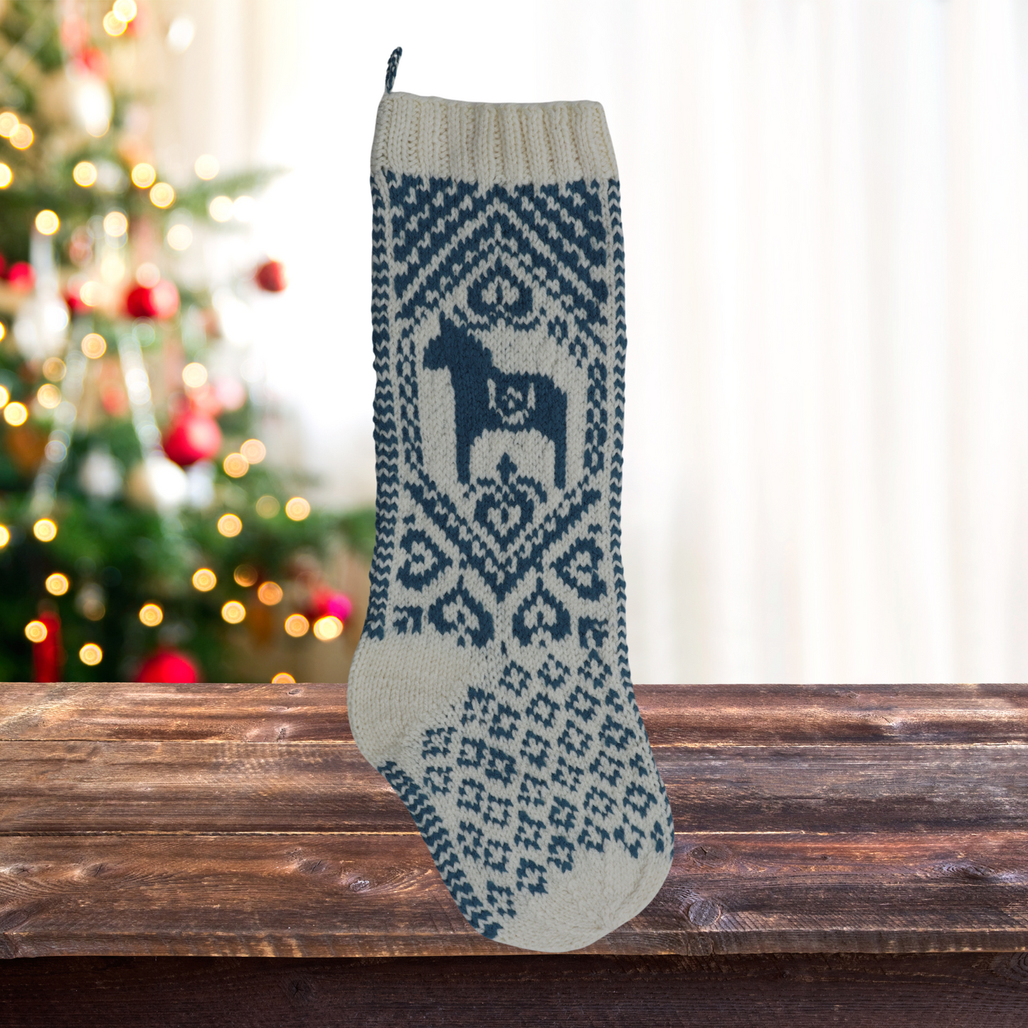 Dala Horse Christmas Stocking