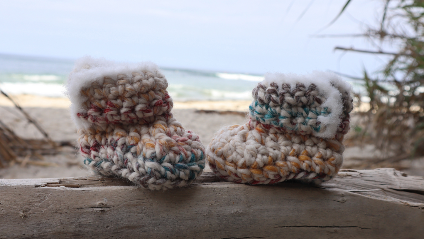Ugg Style Baby Booties