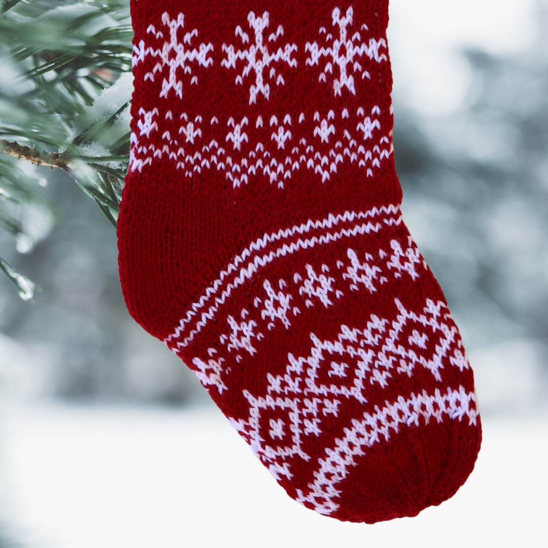 A Fair Isle Christmas Stocking