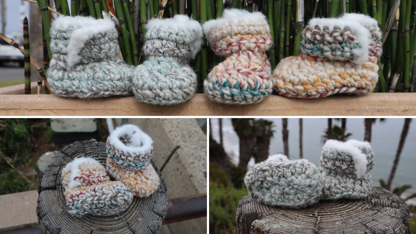 Ugg Style Baby Booties
