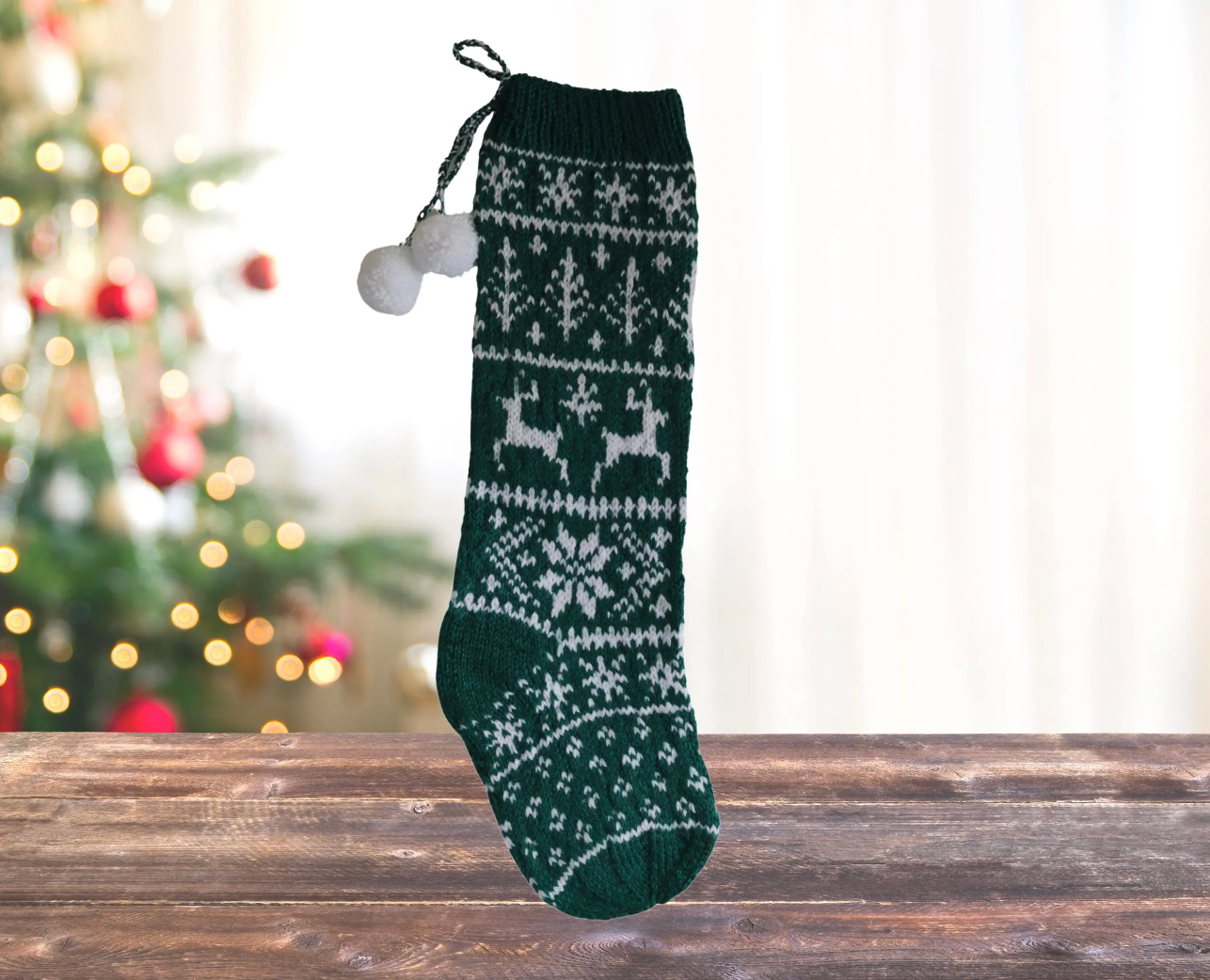 Reindeer Christmas Stocking