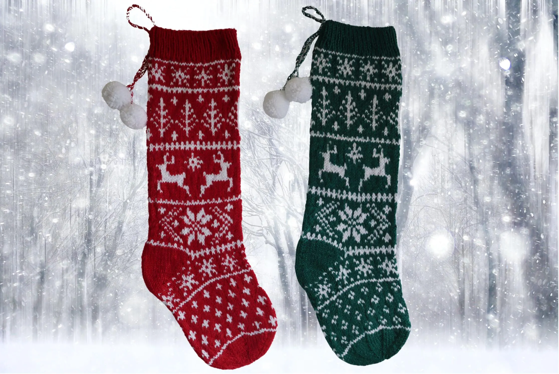 Reindeer Christmas Stocking