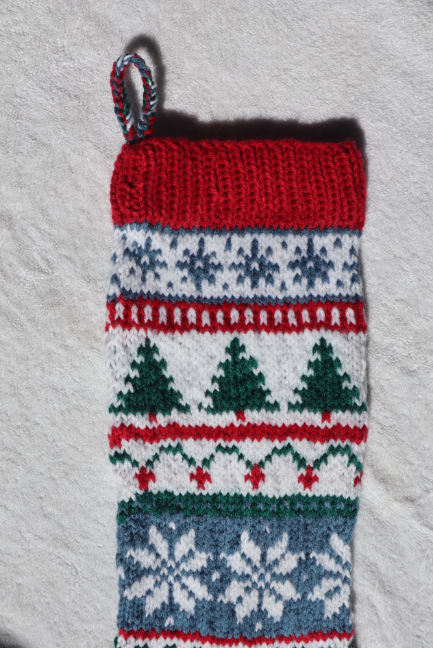 Traditional Holiday Christmas Stocking
