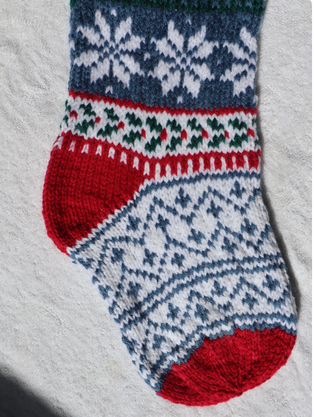 Traditional Holiday Christmas Stocking