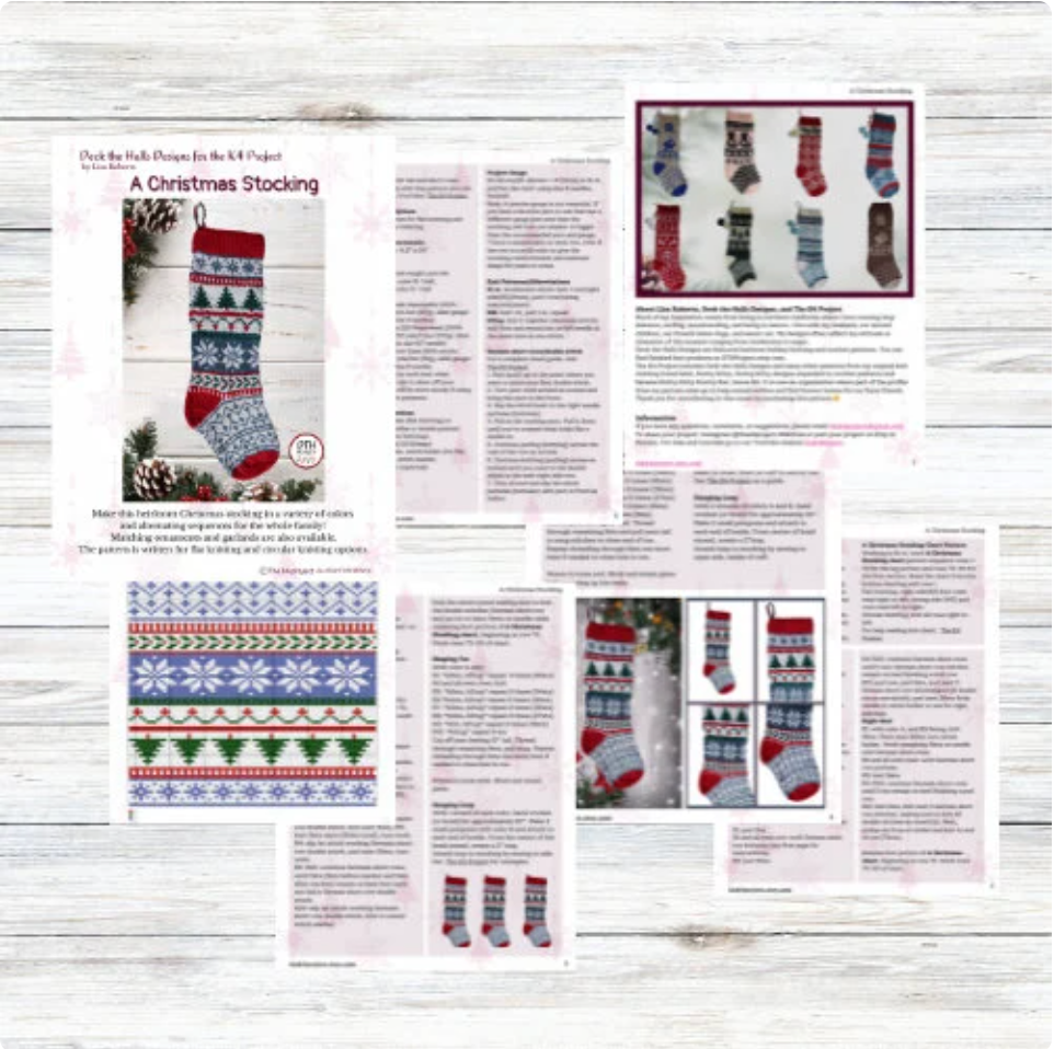 Traditional Holiday Christmas Stocking
