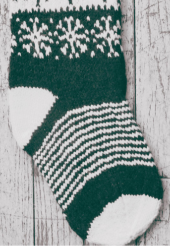 Winter Tree Christmas Stocking