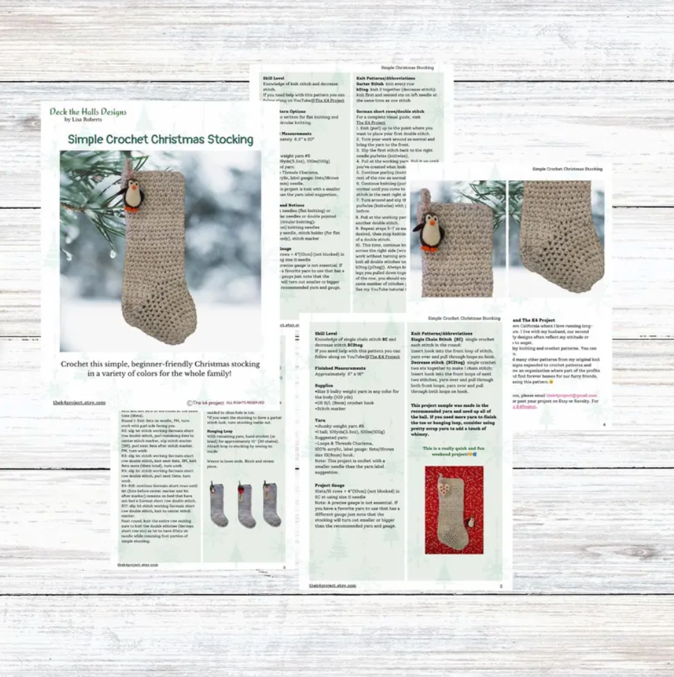 Simple Crochet Stocking