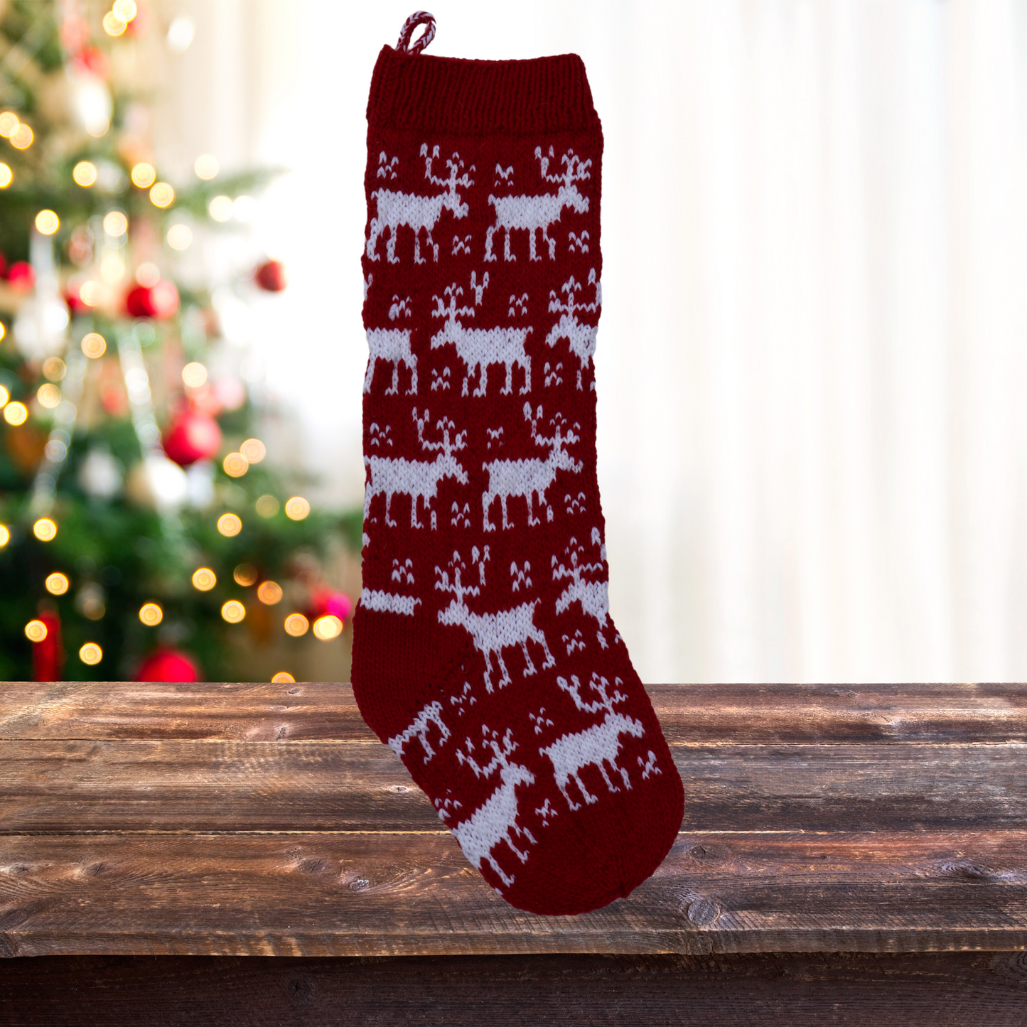 Moose Christmas Stocking