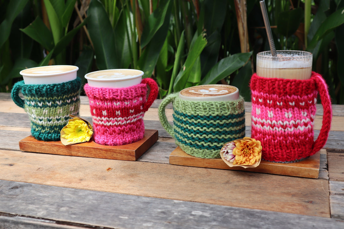 Extra Special Coffee Cozy ☕️  Free Knitting Pattern