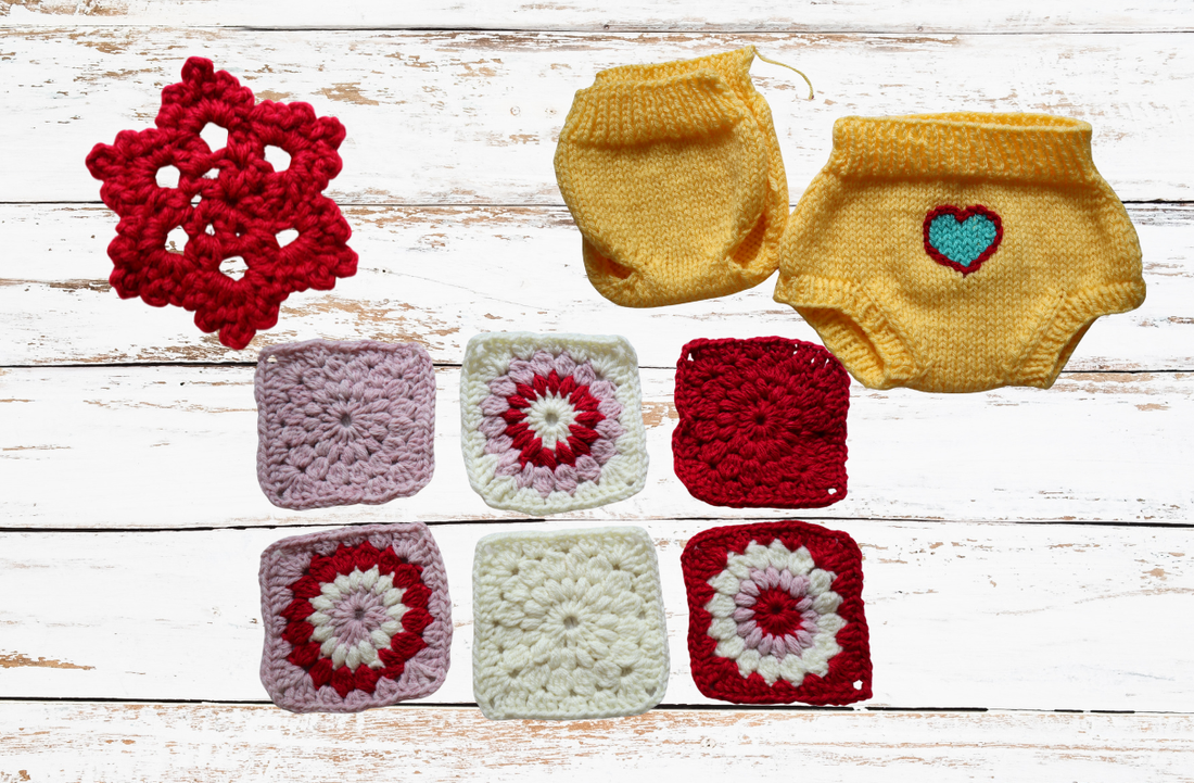 ✨ This Week’s WIPs: Snowflakes, Sunbursts + Knitty Kitty Nostalgia