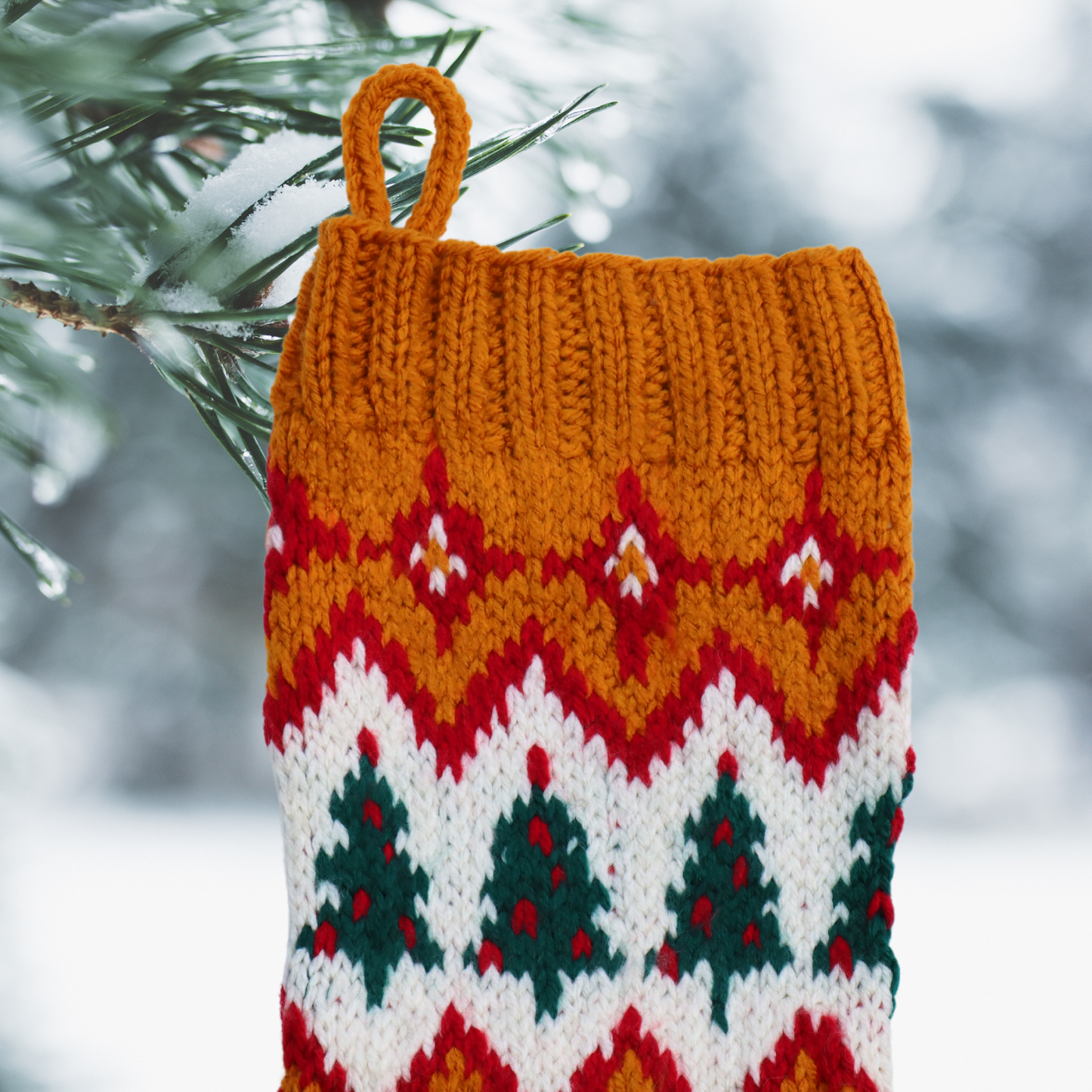 Festive Trees Christmas Stocking