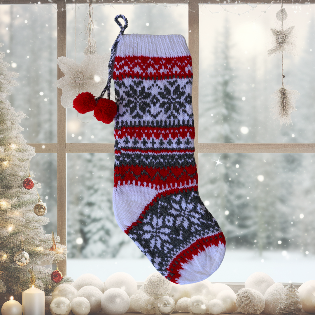 Snowflake Christmas Stocking