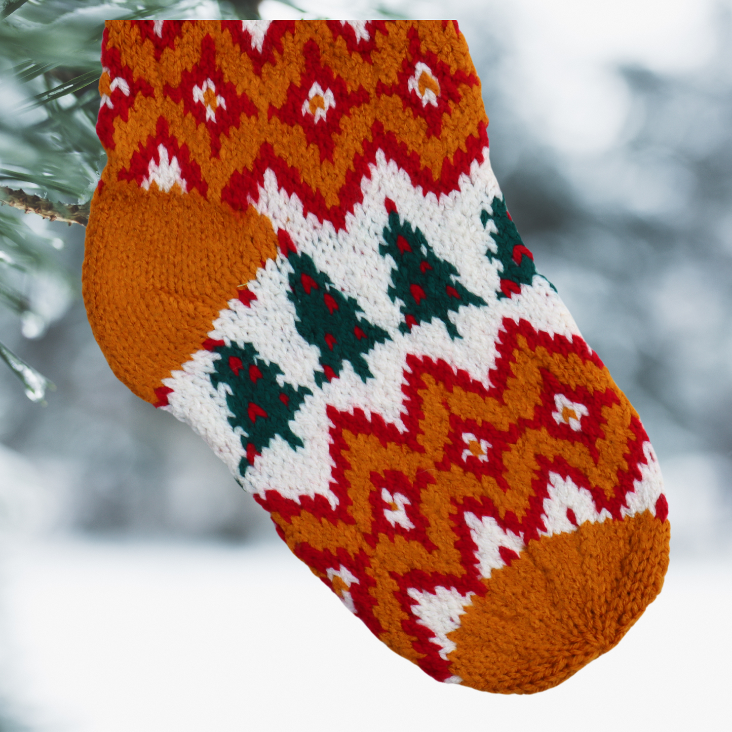 Festive Trees Christmas Stocking