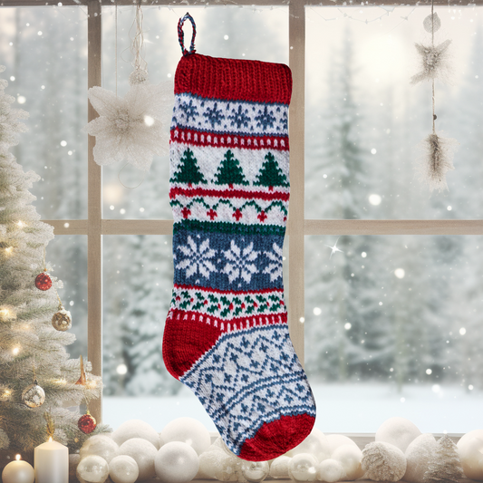 Traditional Holiday Christmas Stocking