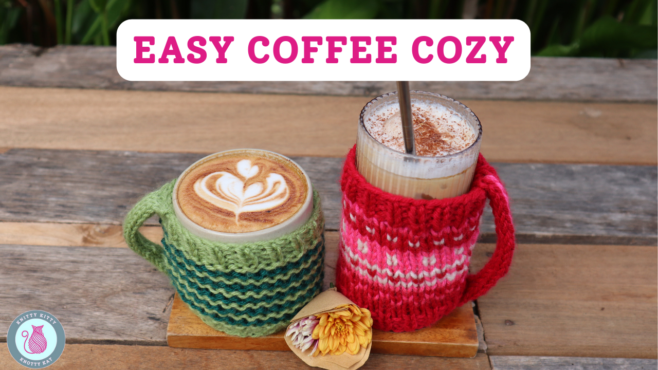 Load video: A step-by-step guide to knitting a fair isle Christmas stocking