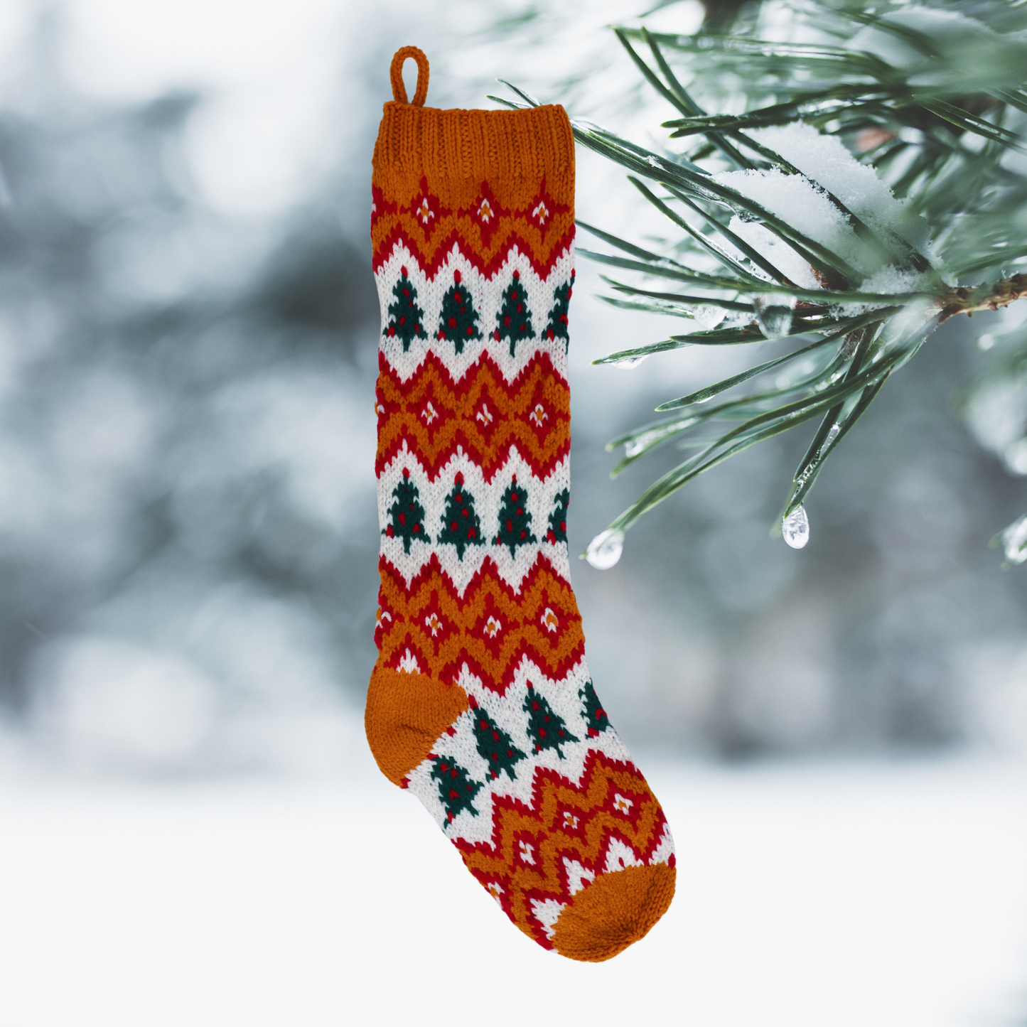 Festive Trees Christmas Stocking