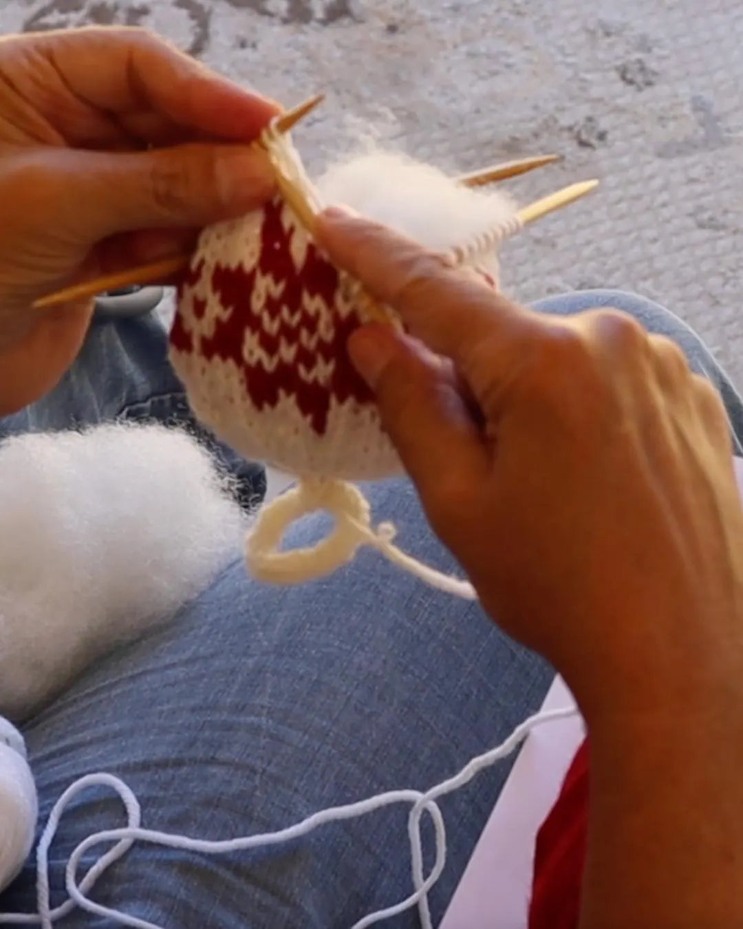 A Fair Isle Christmas Ornament Set