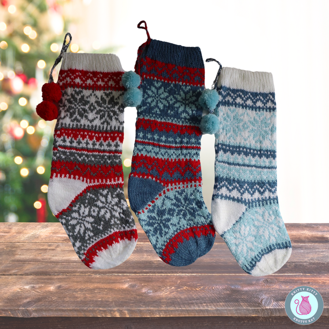 Snowflake Christmas Stocking