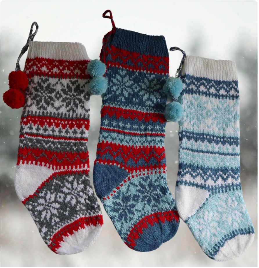 Snowflake Christmas Stocking