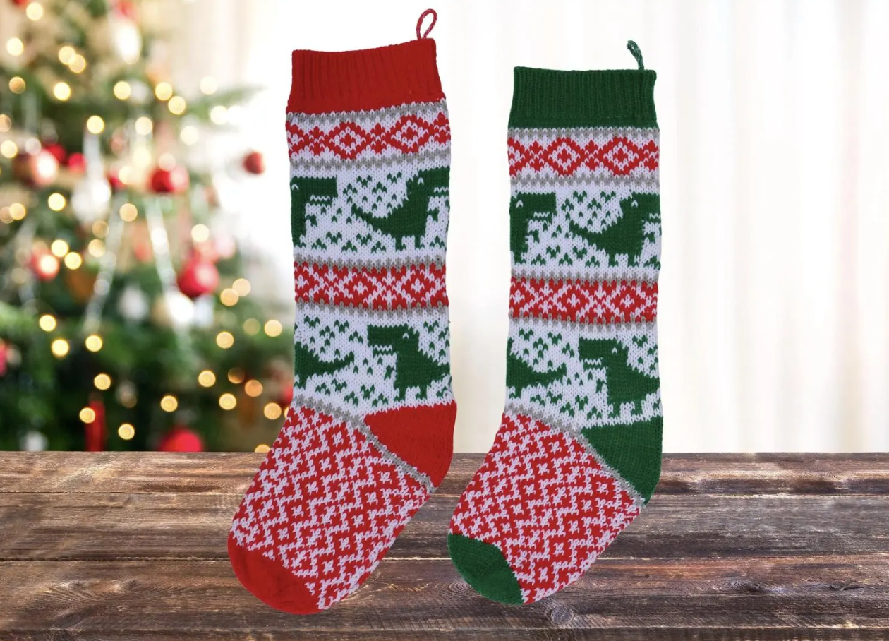 Dinosaur Christmas Stocking
