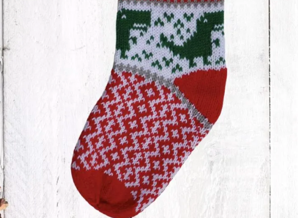 Dinosaur Christmas Stocking