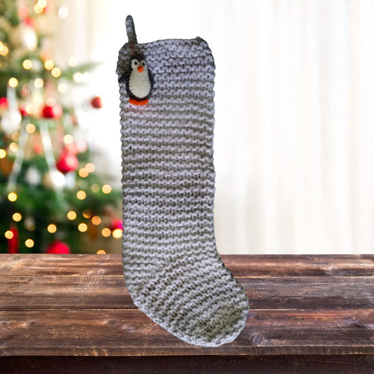 Garter Stitch Christmas Stocking