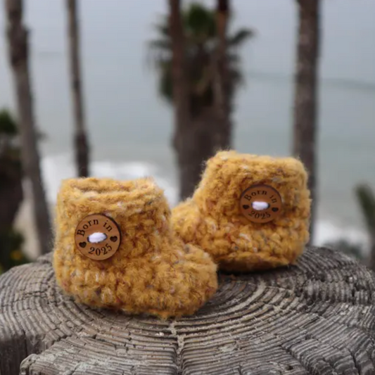 Felted Baby Booties