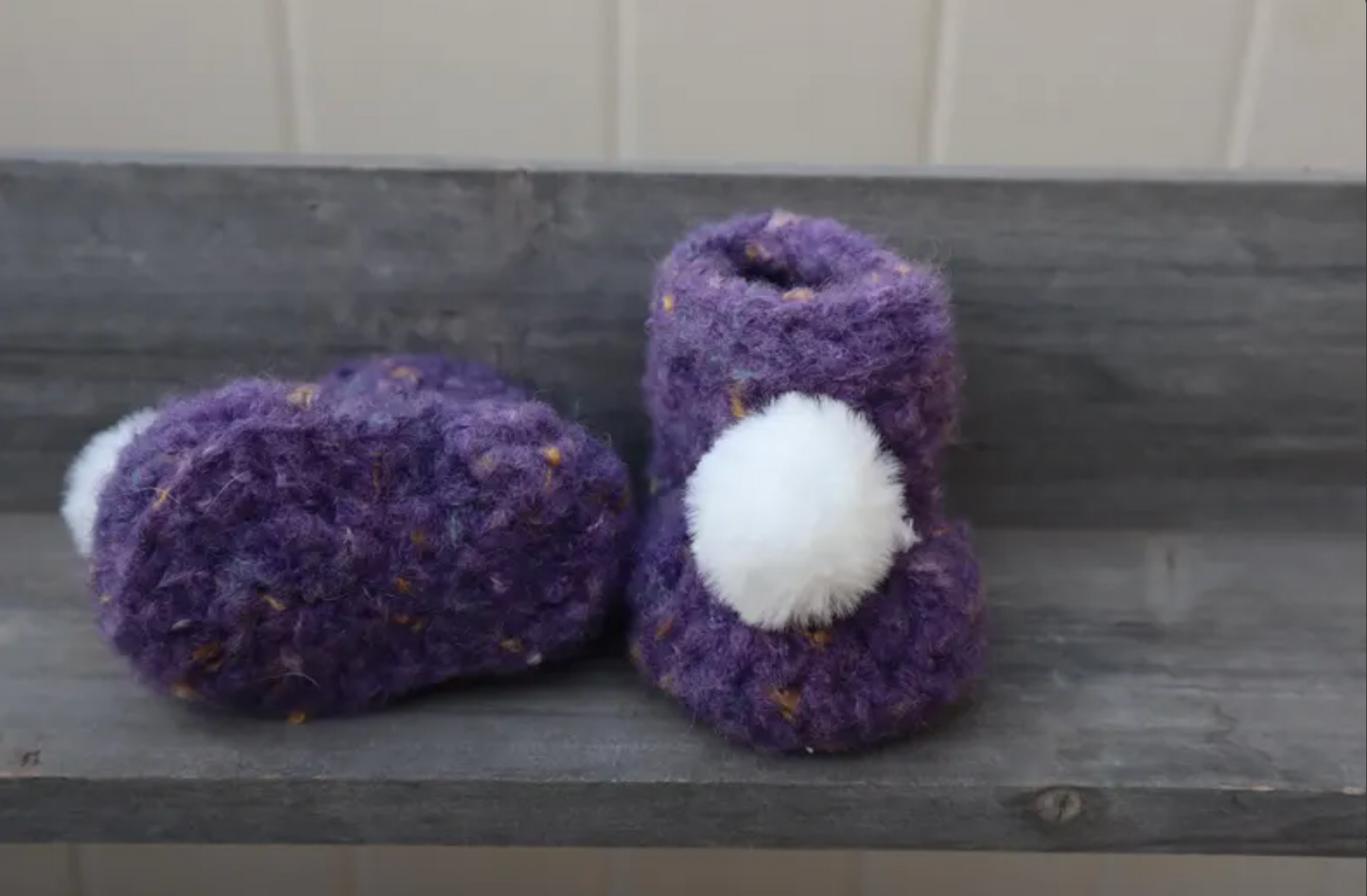 Felted Baby Booties