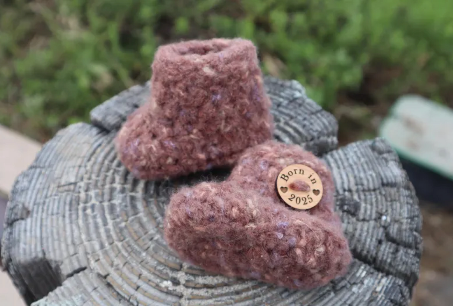 Felted Baby Booties