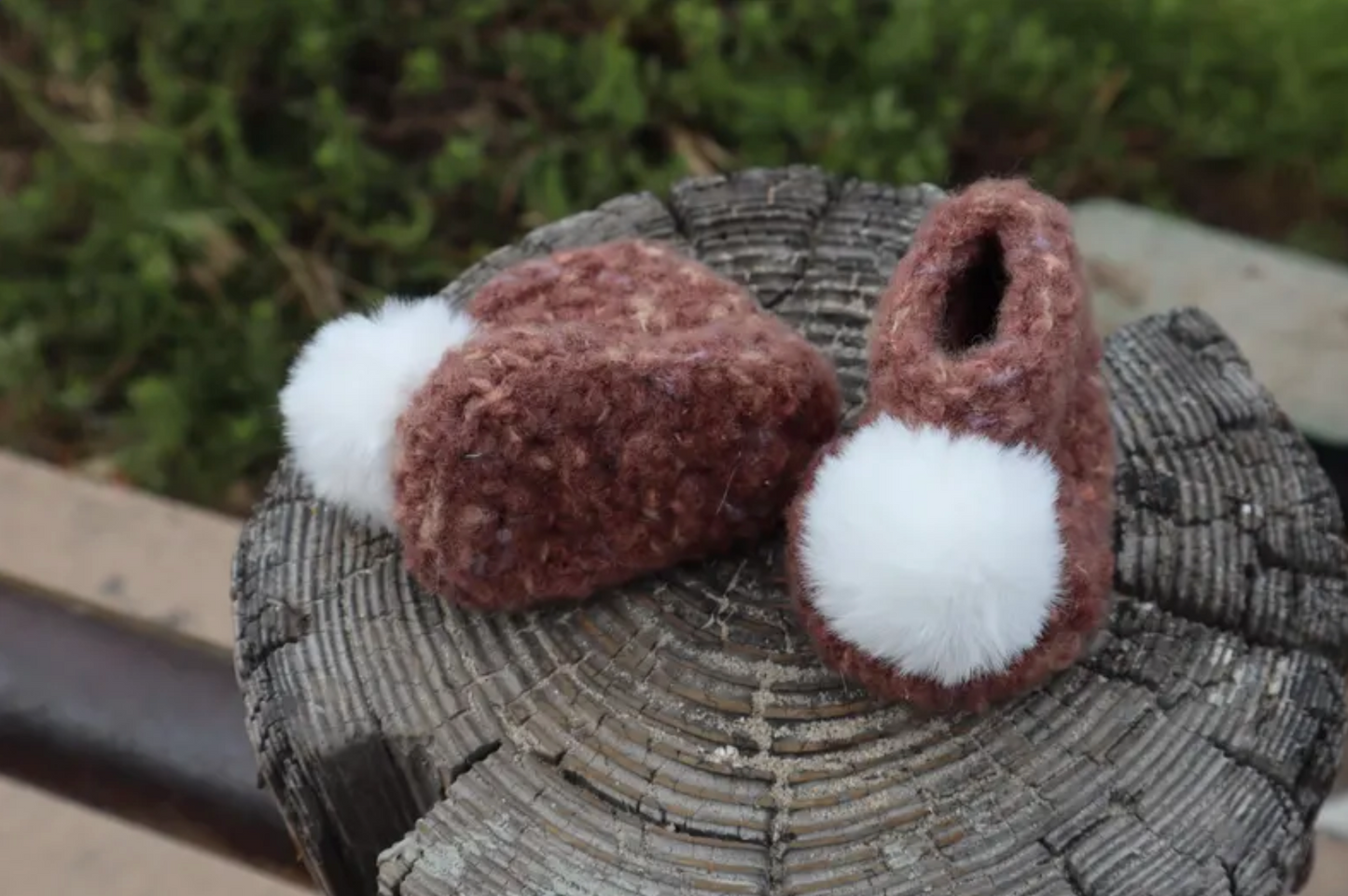 Felted Baby Booties