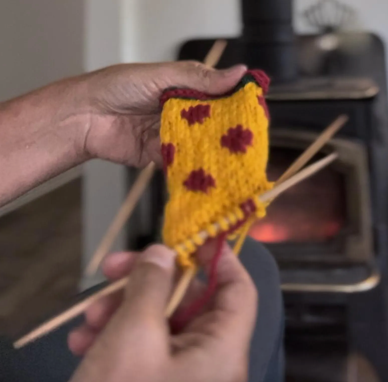 Mini Polka Dot Christmas Stocking Ornament