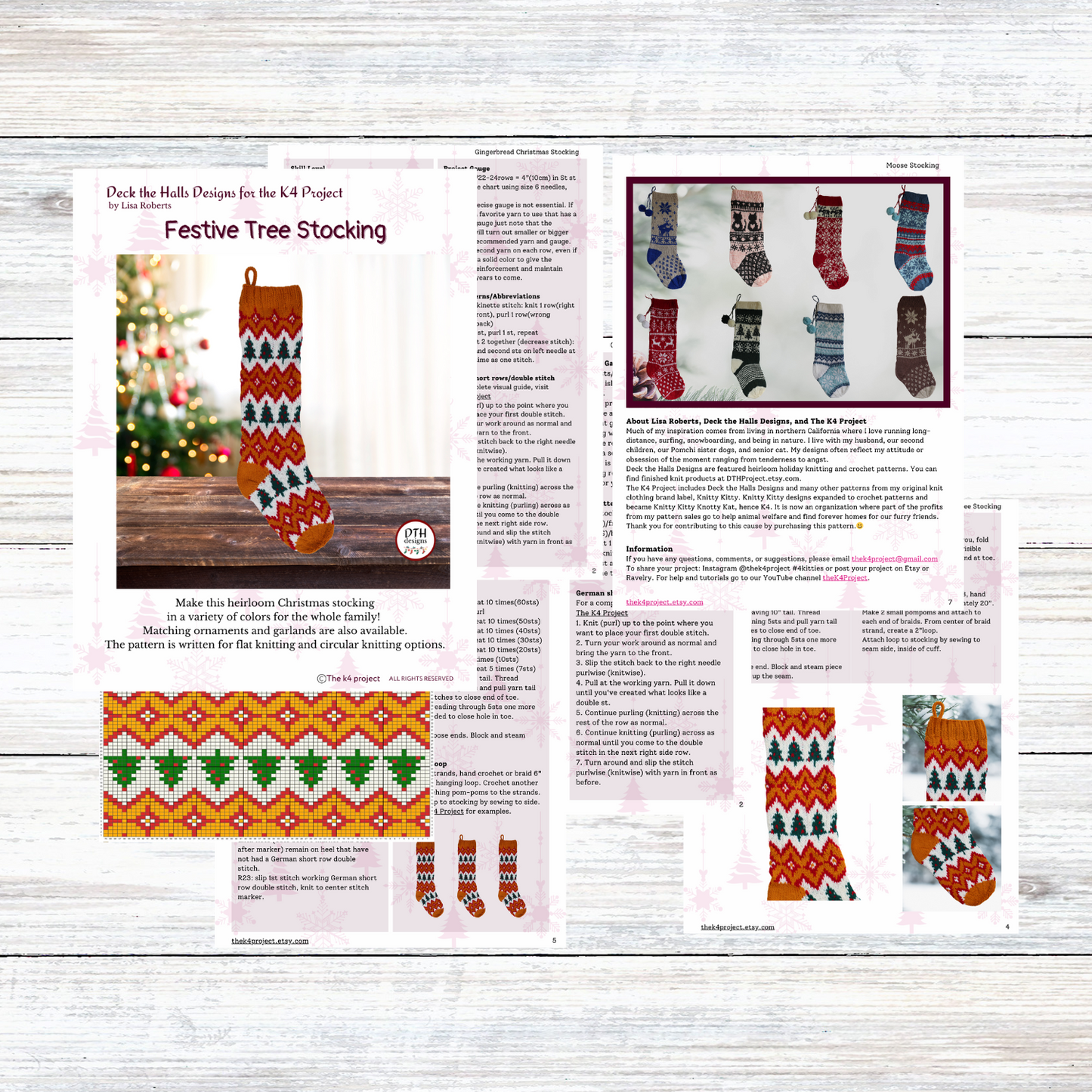 Festive Trees Christmas Stocking