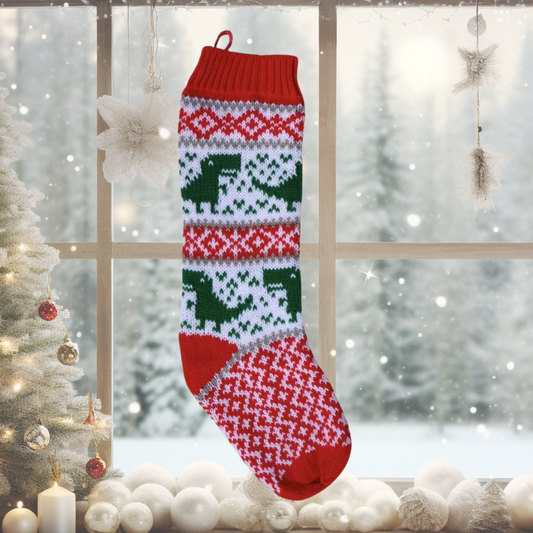 Dinosaur Christmas Stocking