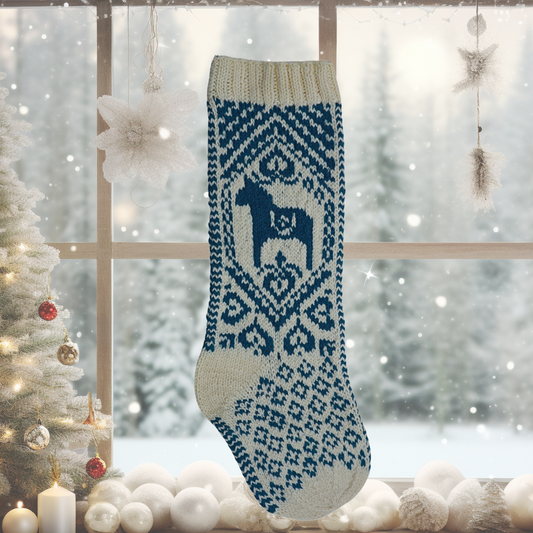 Dala Horse Christmas Stocking