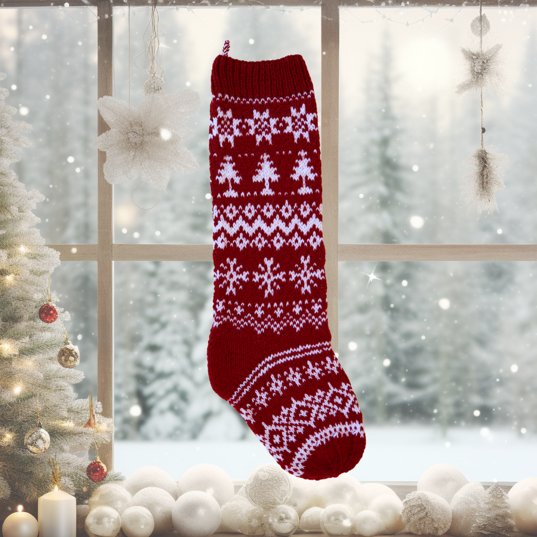 A Fair Isle Christmas Stocking