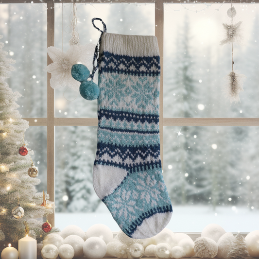 Snowflake Christmas Stocking